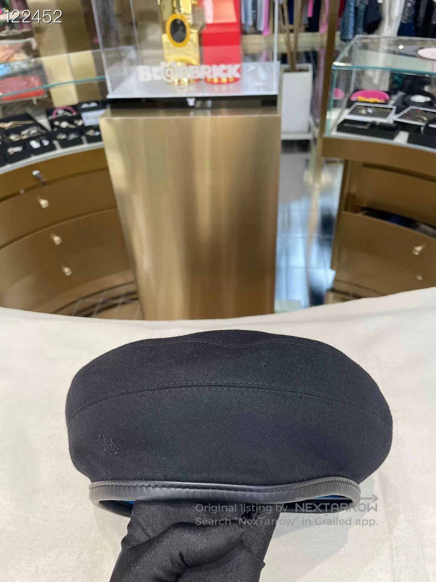 Hermes Hermès Black Wool Beret Size 59. Size ONE SIZE - 2 Thumbnail