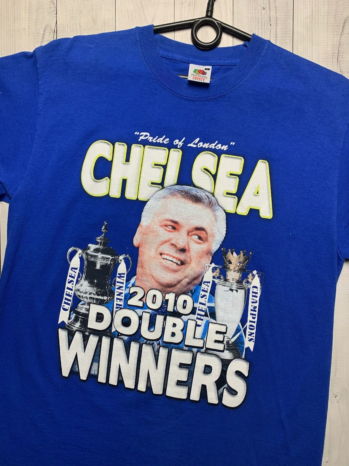 Vintage Vintage Chelsea tee shirt 2010 champions Double winners rare Size US L / EU 52-54 / 3 - 4 Thumbnail