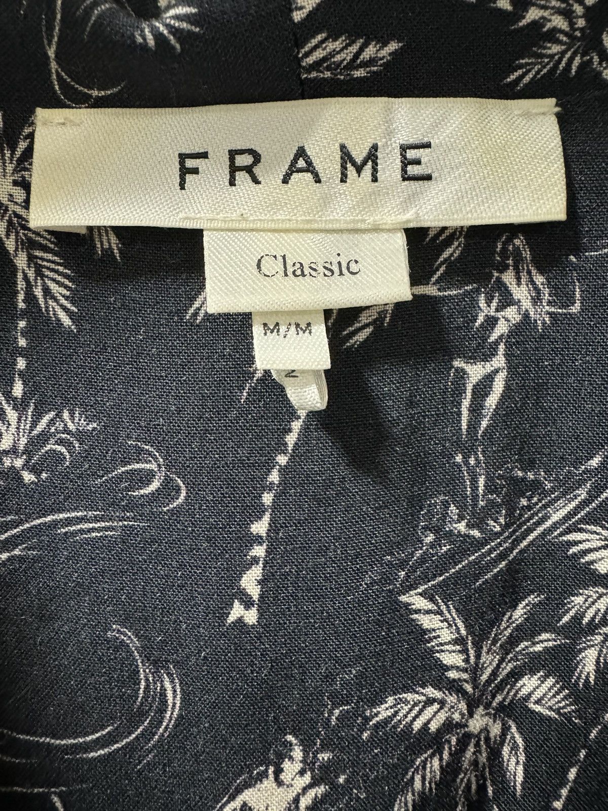 Frame Frame Blue Printed Collared Shirt Size US M / EU 48-50 / 2 - 2 Thumbnail