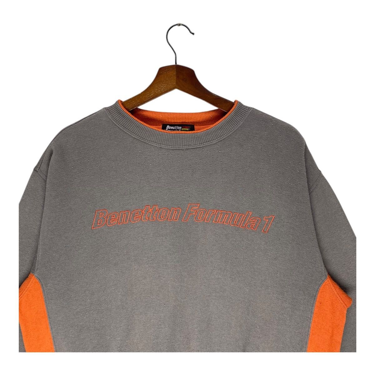 Benetton Vintage Benetton Formula 1 Racing Team Sweatshirt Spellout Size US L / EU 52-54 / 3 - 2 Thumbnail