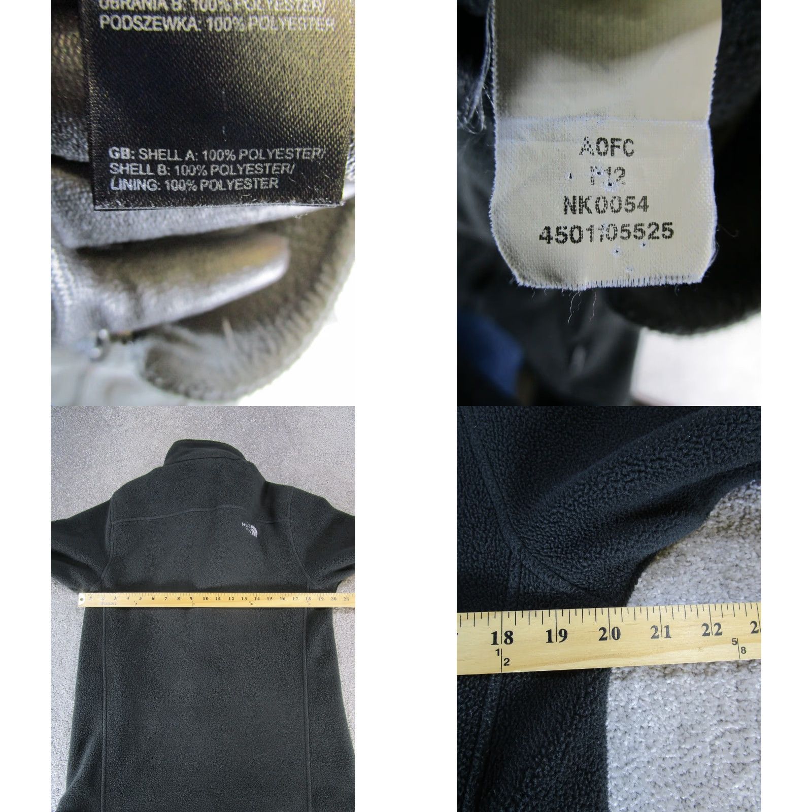 The North Face The North Face Jacket Mens Small Black Fleece Windbreaker Mid-Length Standing Collar Regular Fit - Sportswear For Hiking Running Walking Mens Size US S / EU 44-46 / 1 - 8 Thumbnail