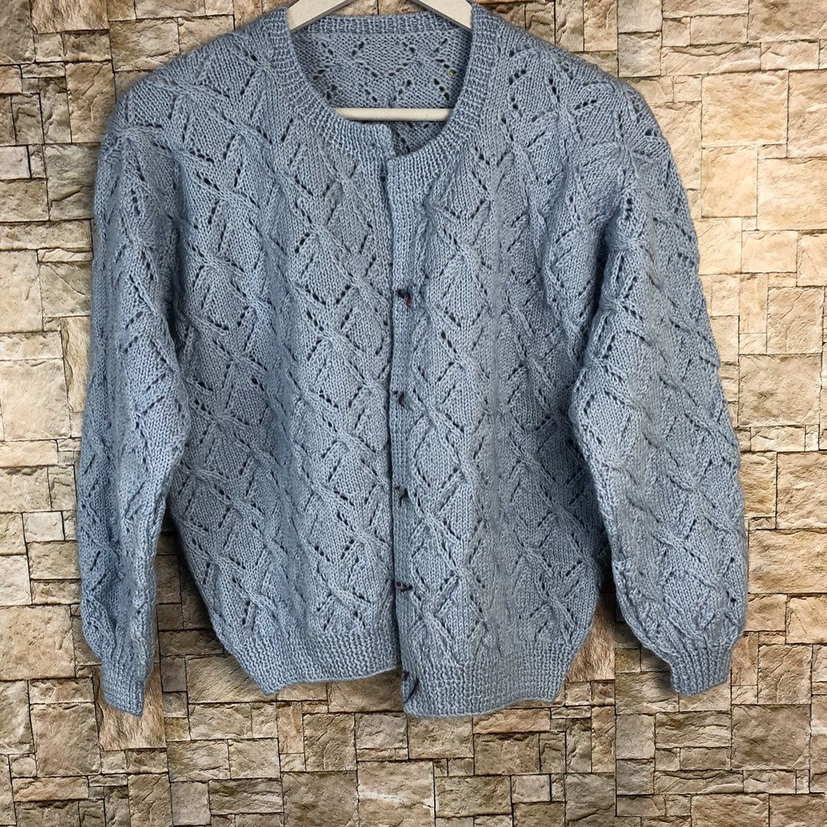 Japanese Brand Japanese Brand vintage Blue Cardigan Knitwear #A859 Size M / US 6-8 / IT 42-44 - 3 Thumbnail