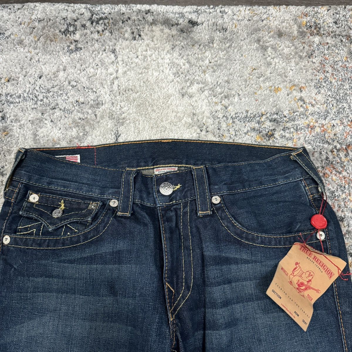 JNCO × True Religion × Vintage Vintage Y2K True Religion Billy wide leg flared baggy jeans Size US 34 / EU 50 - 7 Thumbnail