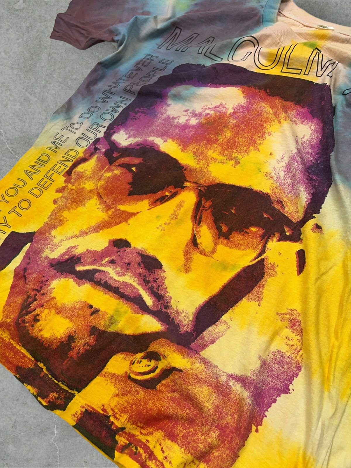 Rap Tees Vintage Malcolm X Mosquitohead All Over Print T-shirt Size US XL / EU 56 / 4 - 9 Thumbnail