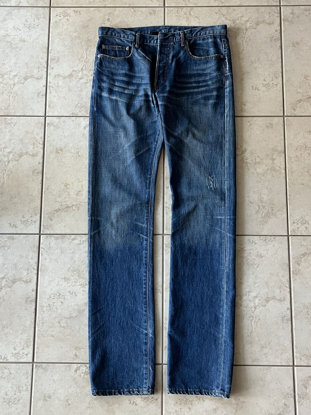 Dior × Hedi Slimane Dior Homme SS03 Blue Clawmark Denim