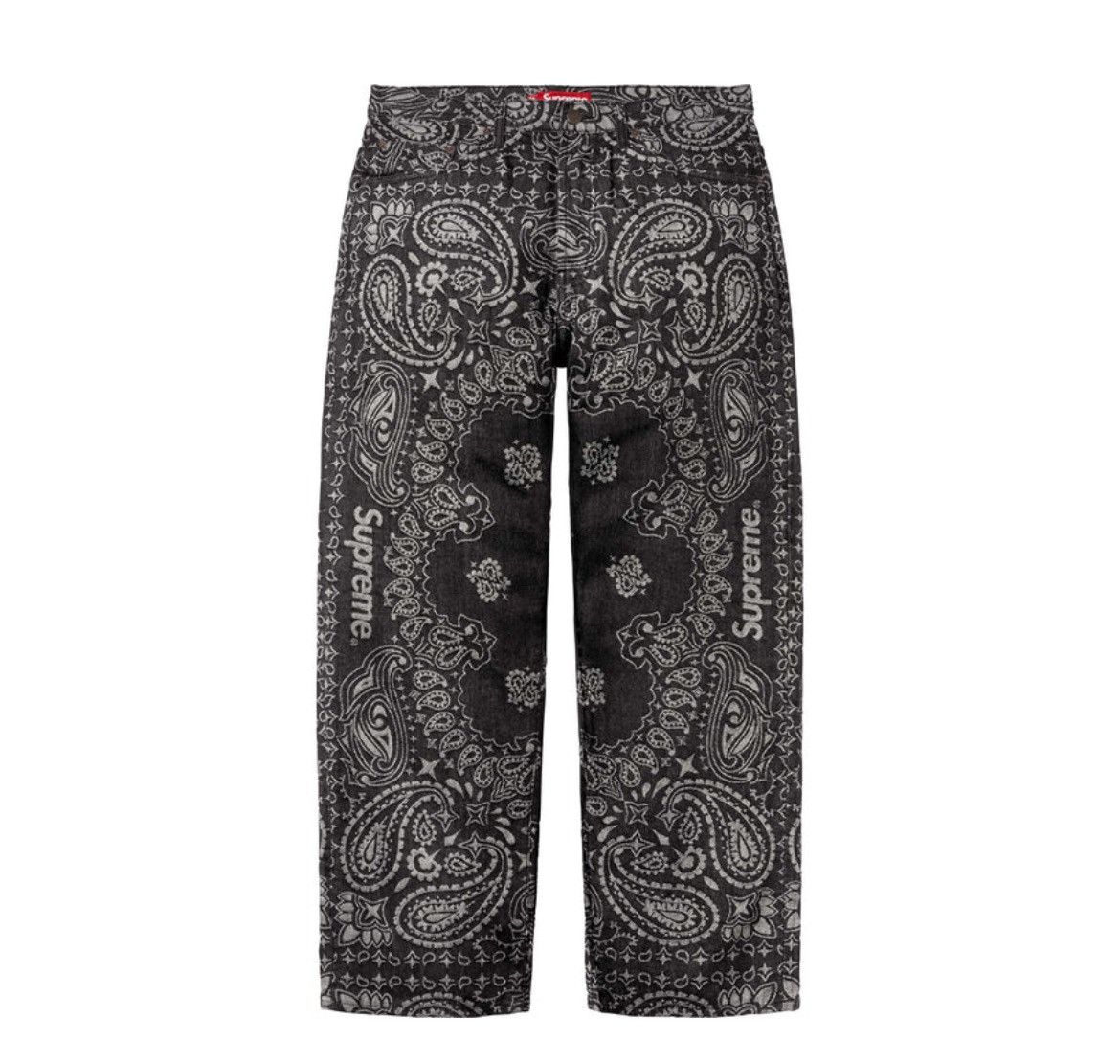 Supreme Supreme Trademark Jacquard Baggy Jeans | Grailed