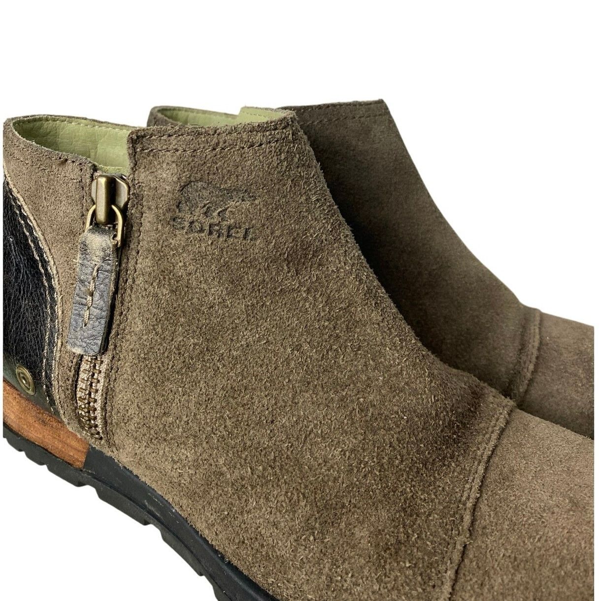 SOREL Sorel NL2161-245 Brn Leather Ankle Chelsea Boots W Sz 7 Size US 7 / IT 37 - 5 Thumbnail
