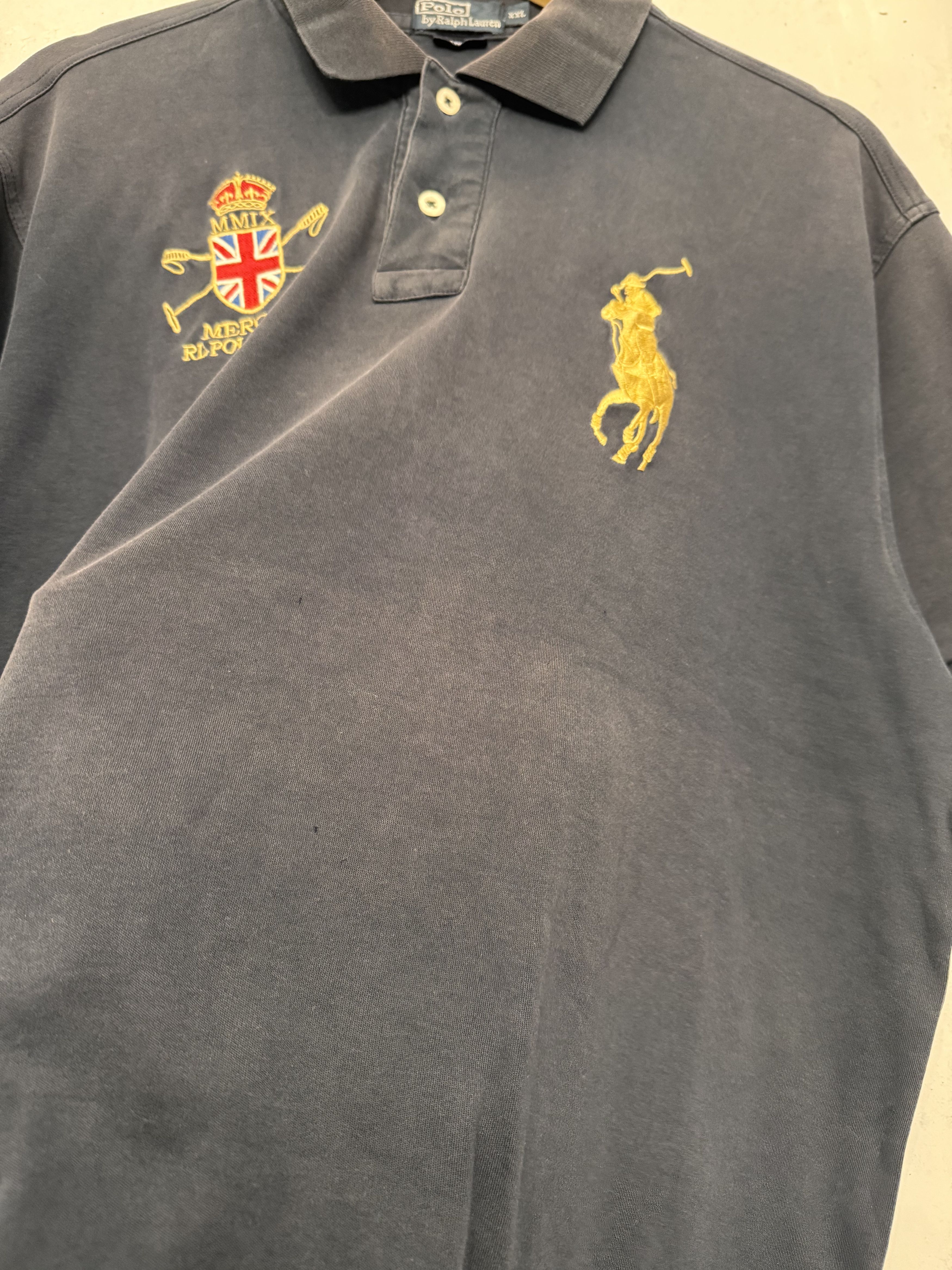 Polo Ralph Lauren Polo Ralph Lauren Vintage 2000s Great Britain Polo Shirt Size US XXL / EU 58 / 5 - 7 Thumbnail