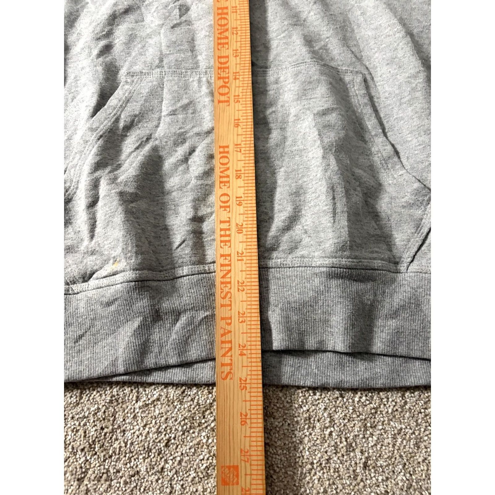 Champion Champion Hoodie Mens Small Gray Script Logo Fleece Pullover Sweatshirt Size US S / EU 44-46 / 1 - 4 Thumbnail