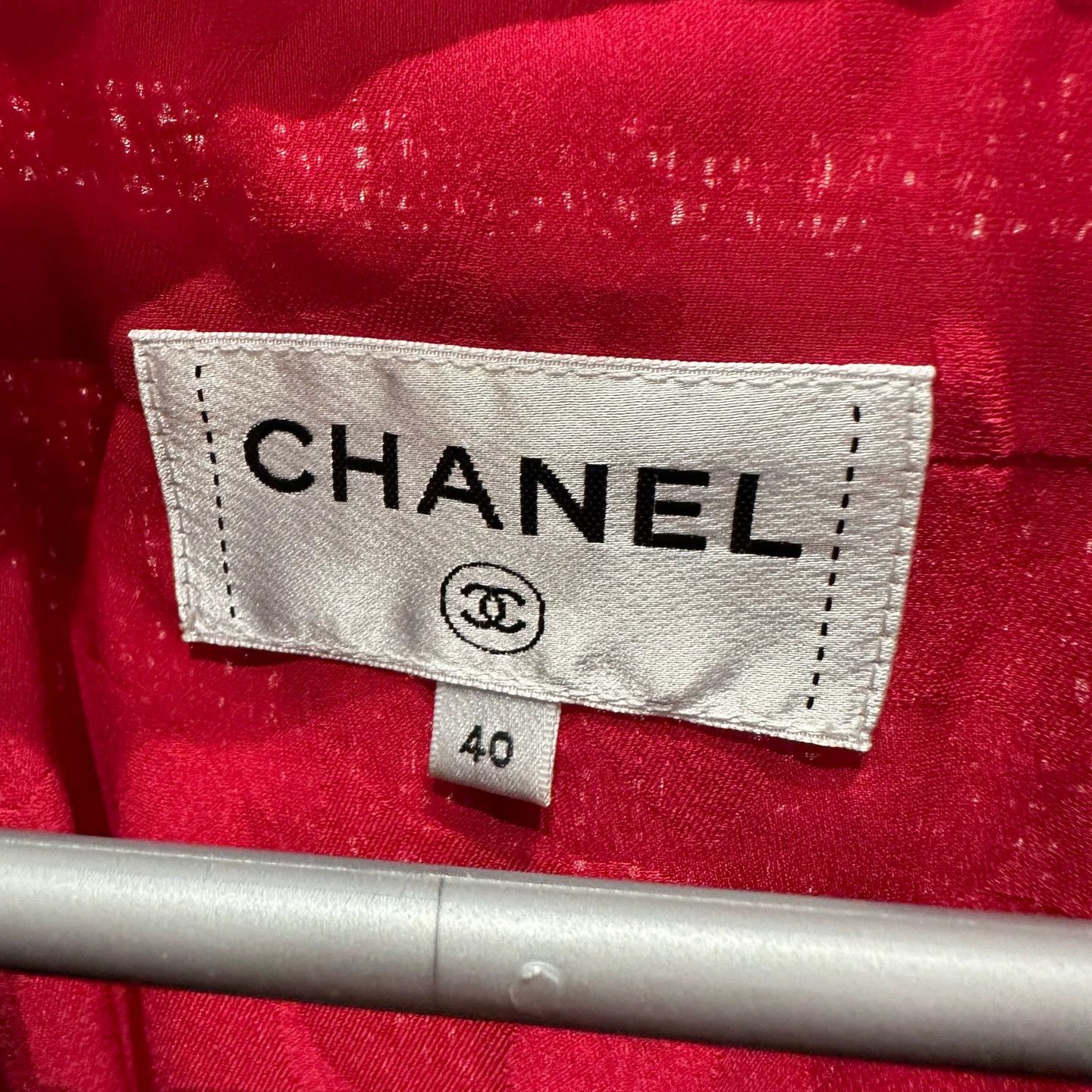 Chanel Chanel tweed pearl button jacket feb422 40 cotton Size M / US 6-8 / IT 42-44 - 3 Thumbnail