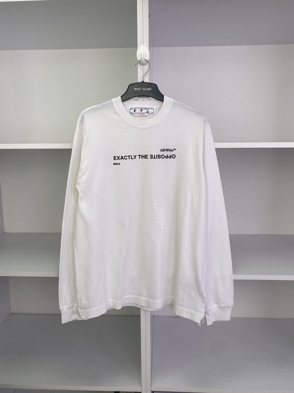 Off-White Off-White Spiral Opp Over Long sleeve tee Size US XL / EU 56 / 4 - 2 Thumbnail