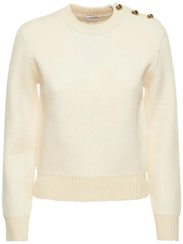 image of Bottega Veneta O1Loc1C0424 682913 Sweater In Beige, Women's (Size Medium)