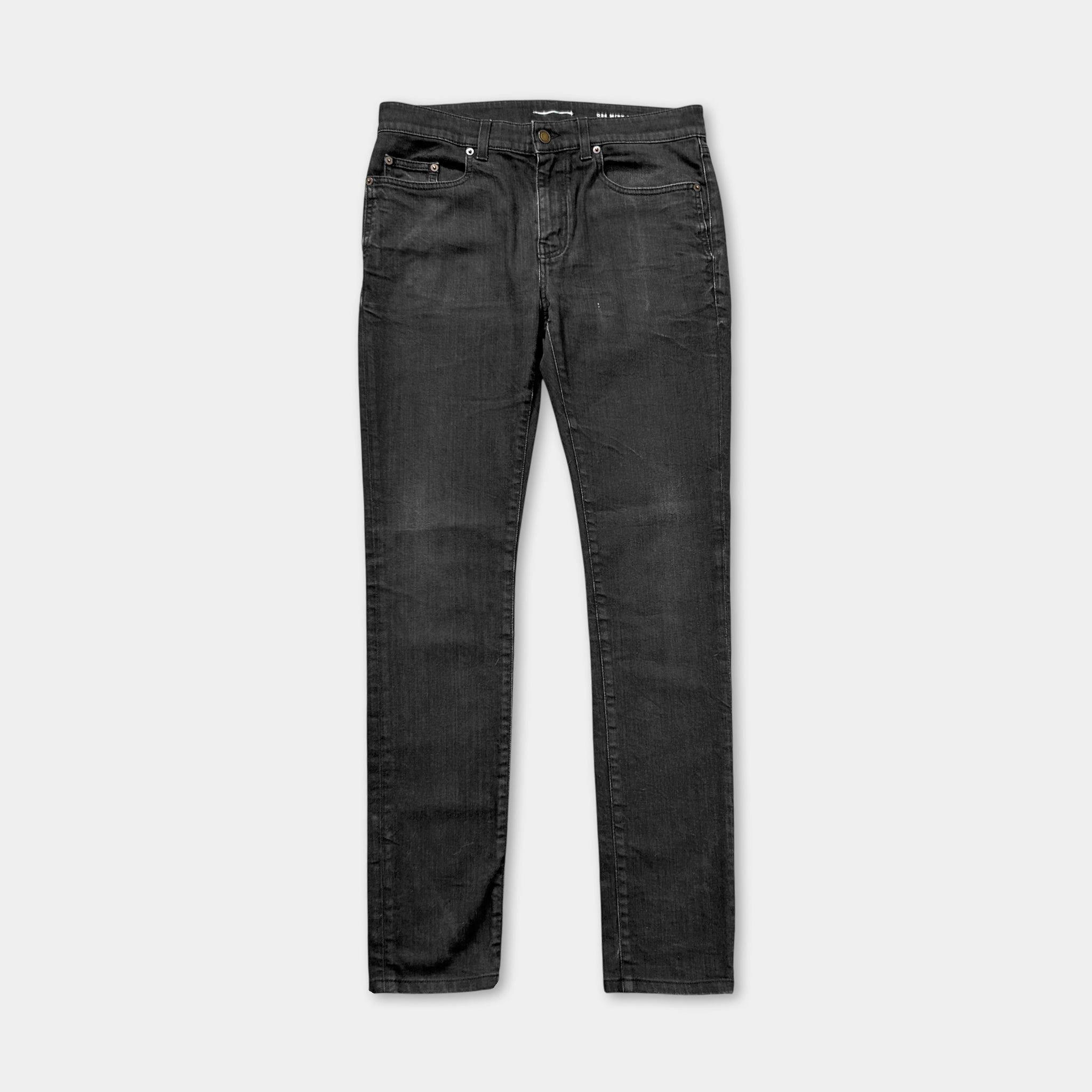 Saint Laurent Paris Saint Laurent D24 2016 Hedi Slimane Skinny Black Jeans Size US 31 - 1 Thumbnail