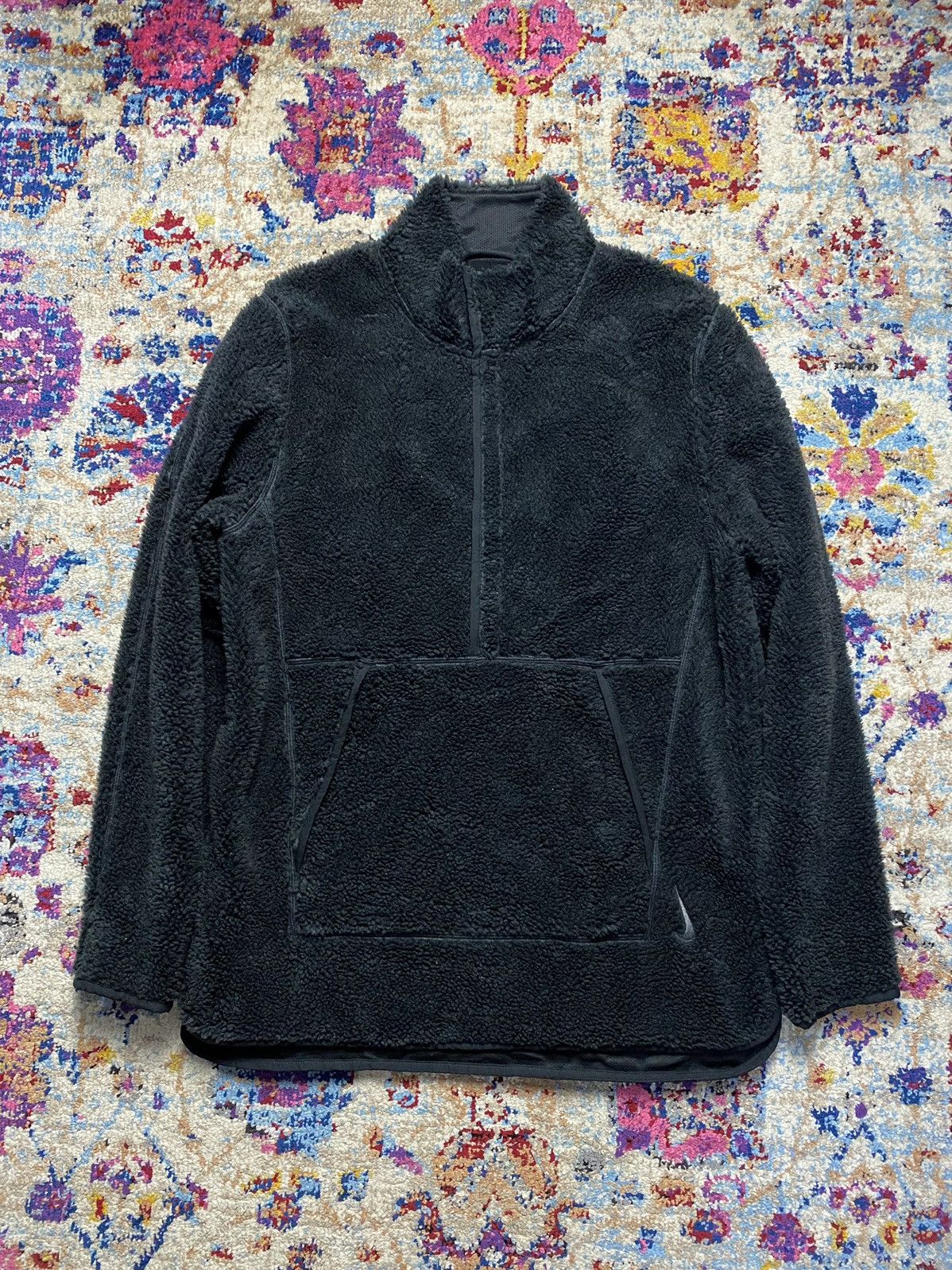 Nike Y2K Nike Yoga Men's 1/2 Snap Pull over Faux Fur Sweats Size US M / EU 48-50 / 2 - 1 Thumbnail