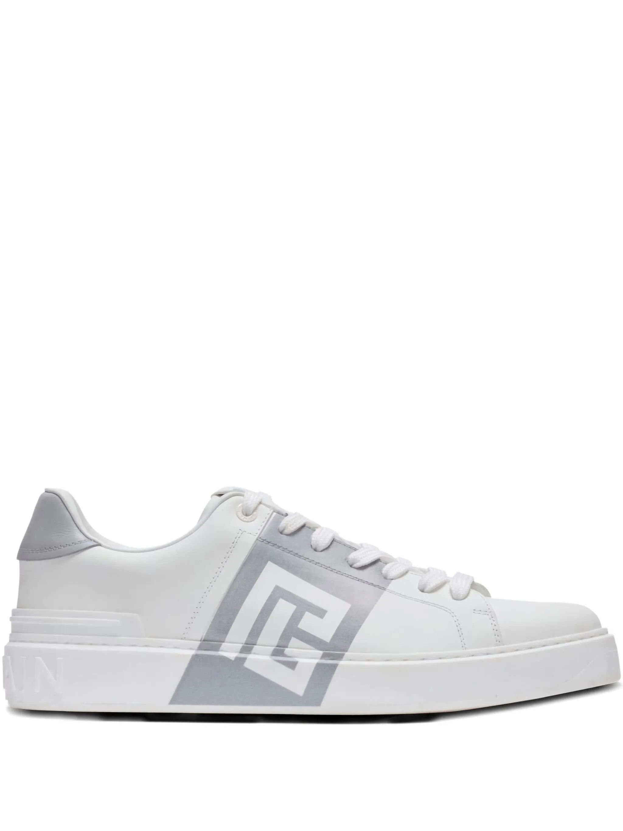 Balmain os11x0226 B-Court logo Low-Top Sneakers in White Size US 12 / EU 45 - 1 Thumbnail