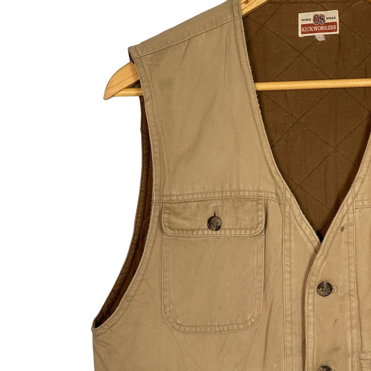 Japanese Brand Kickworkers Workwear 08 Multipocket Vest Size US M / EU 48-50 / 2 - 3 Thumbnail