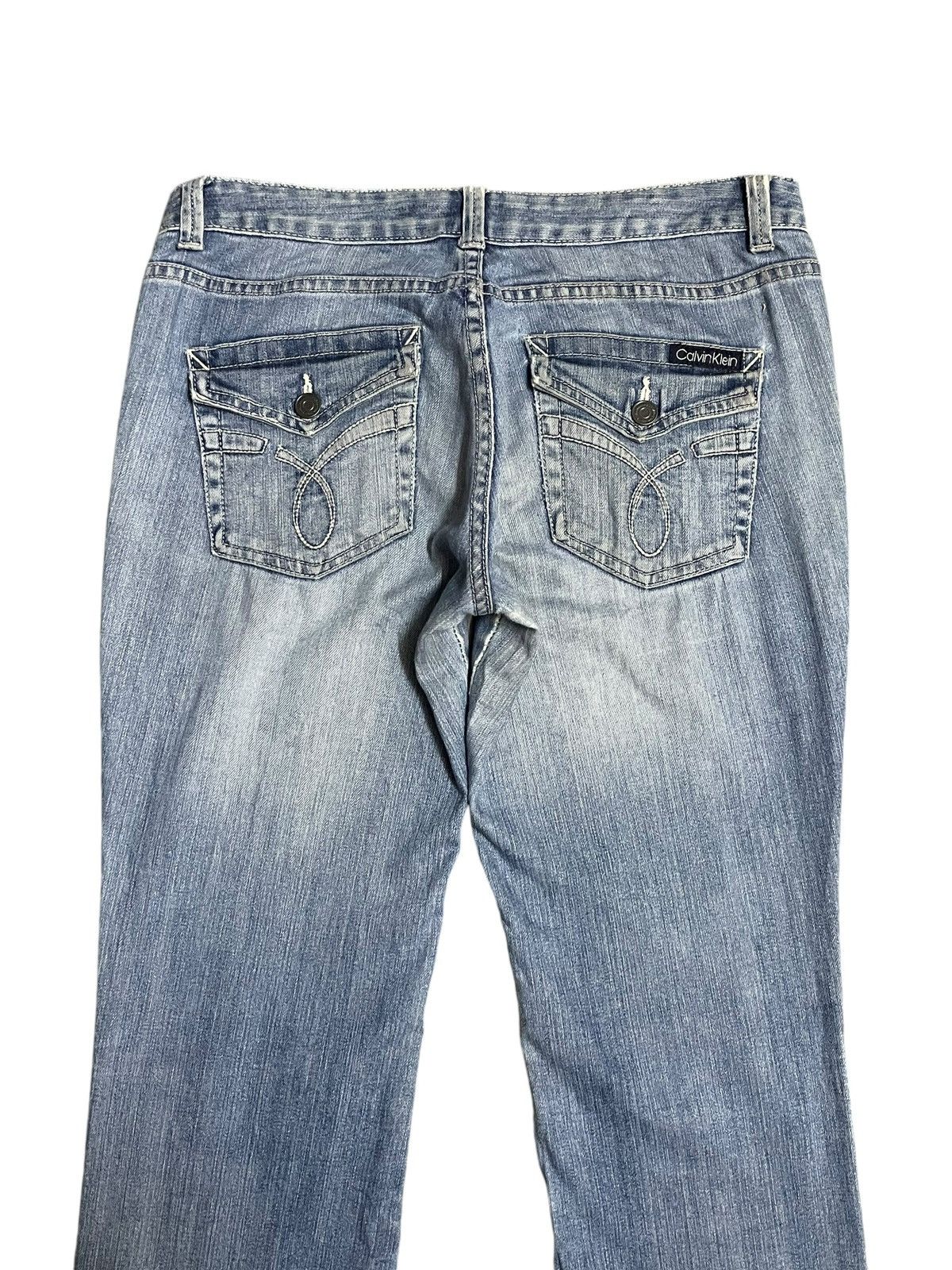 Calvin Klein Vintage Y2K Calvin Klein Jeans Blue Wash Wide Leg Size 32" / US 10 / IT 46 - 8 Thumbnail