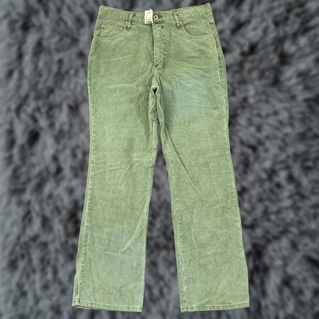 Express NWT Vintage Express Workwear Womens Pants 13/14 Green Corduroy 90s Chino Size 36" / US 14 / IT 50 - 1 Thumbnail