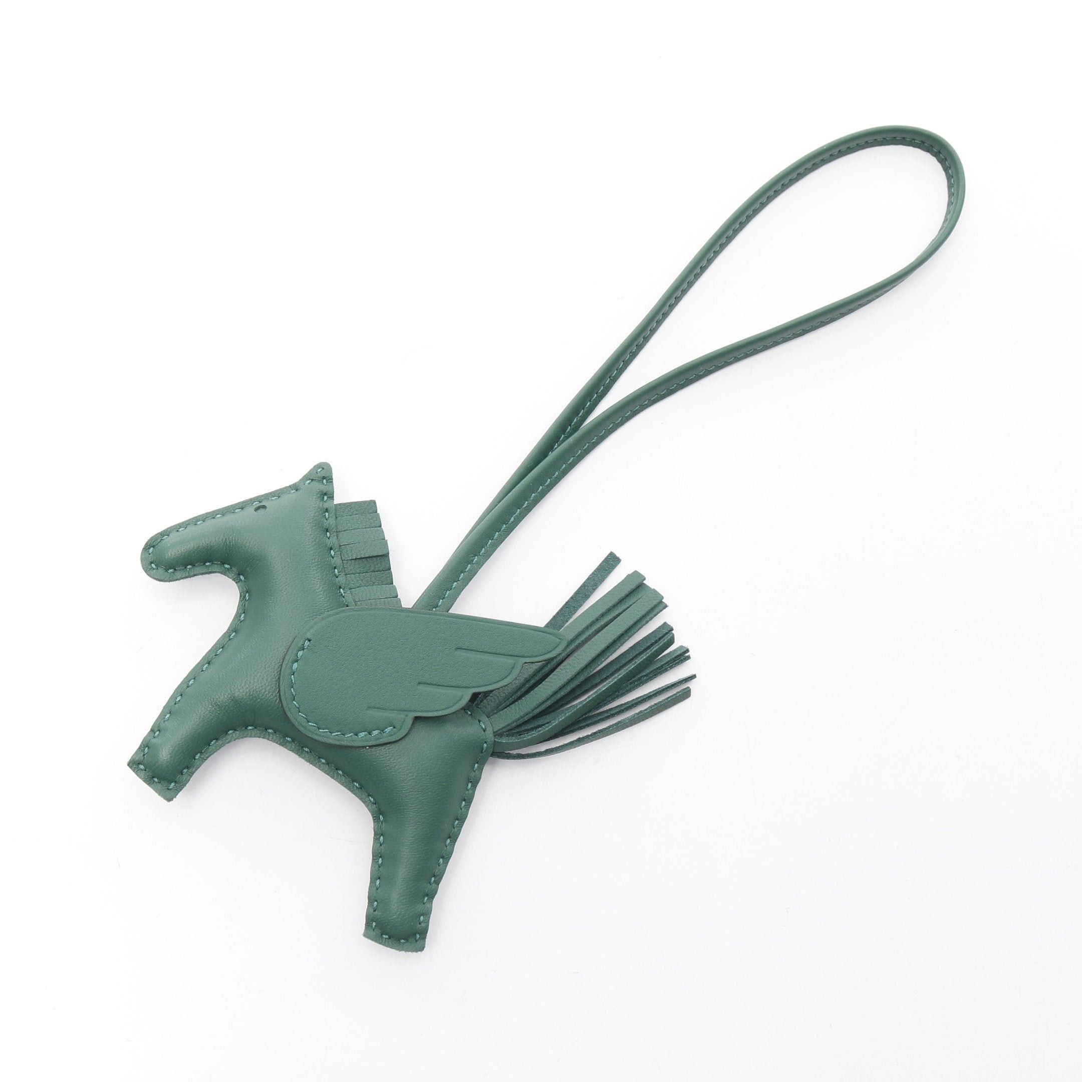 Hermes Hermes Rodeo Pegasus Pm Vert Moyan Bag Charm Aagneau Veau Swift Dark Green Double Engraved Size ONE SIZE - 1 Thumbnail