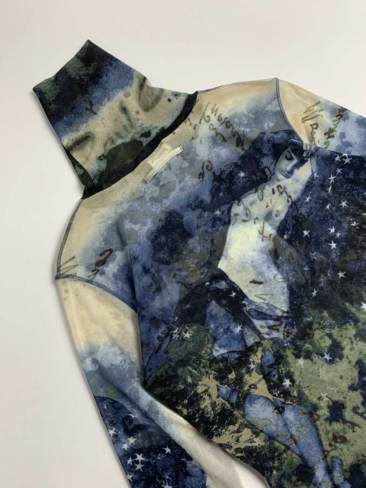 Jean Paul Gaultier Jean Paul Gaultier Femme Mesh Top Star Map Print Size M / US 6-8 / IT 42-44 - 14 Thumbnail
