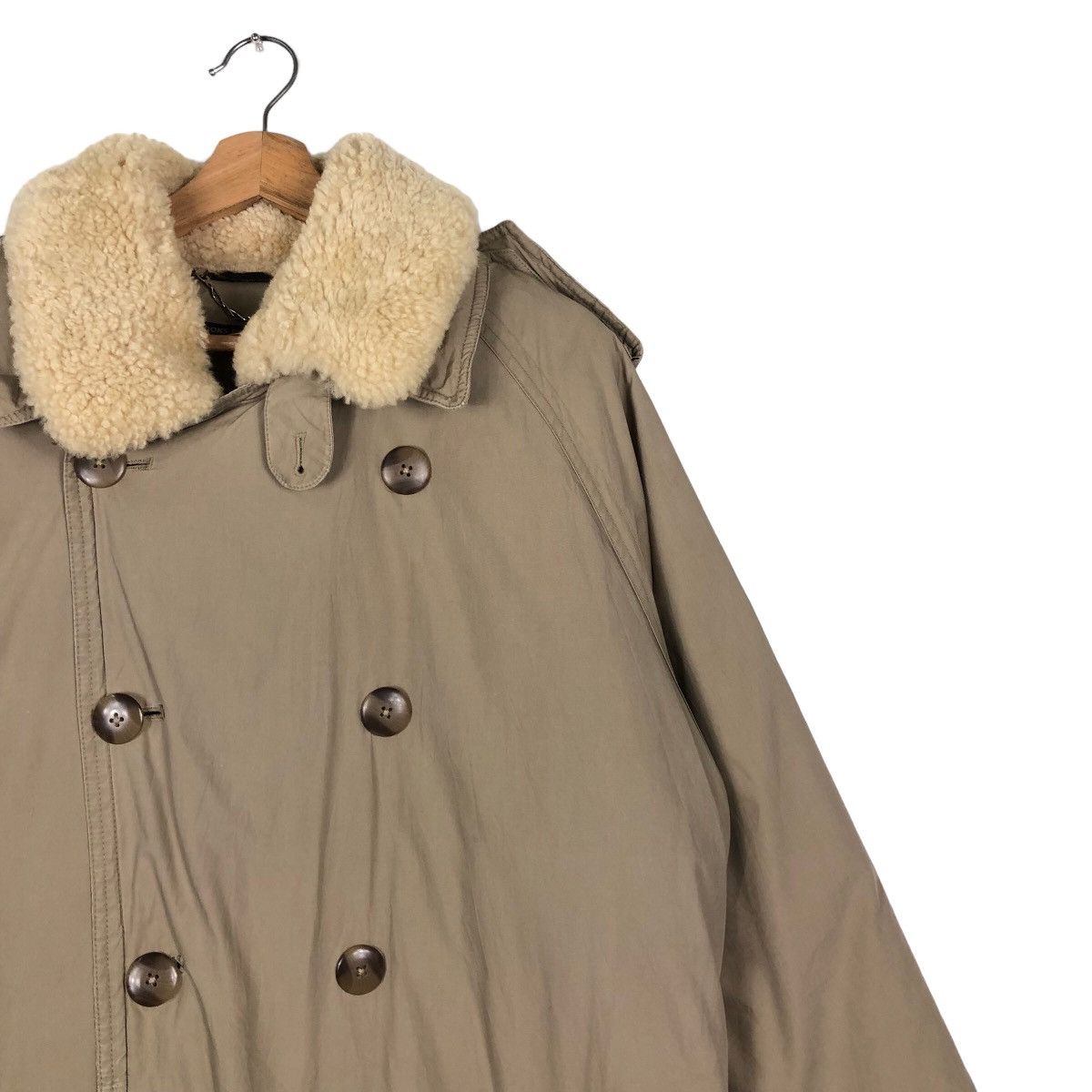 Brooks Brothers 🔥Rich Brown - Fly Coats Long Jacket Double Collar Mink Fur Size US M / EU 48-50 / 2 - 6 Thumbnail