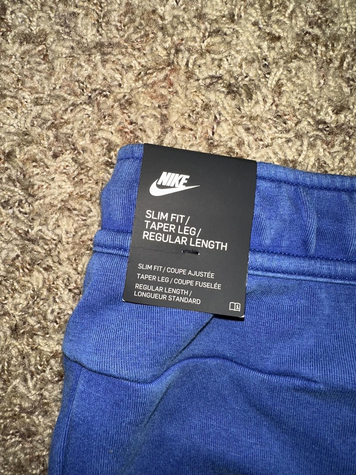 Nike Nike Sportswear Men's Deep Royal Washed Tech Fleece Joggers Pants Size US 34 / EU 50 - 9 Thumbnail