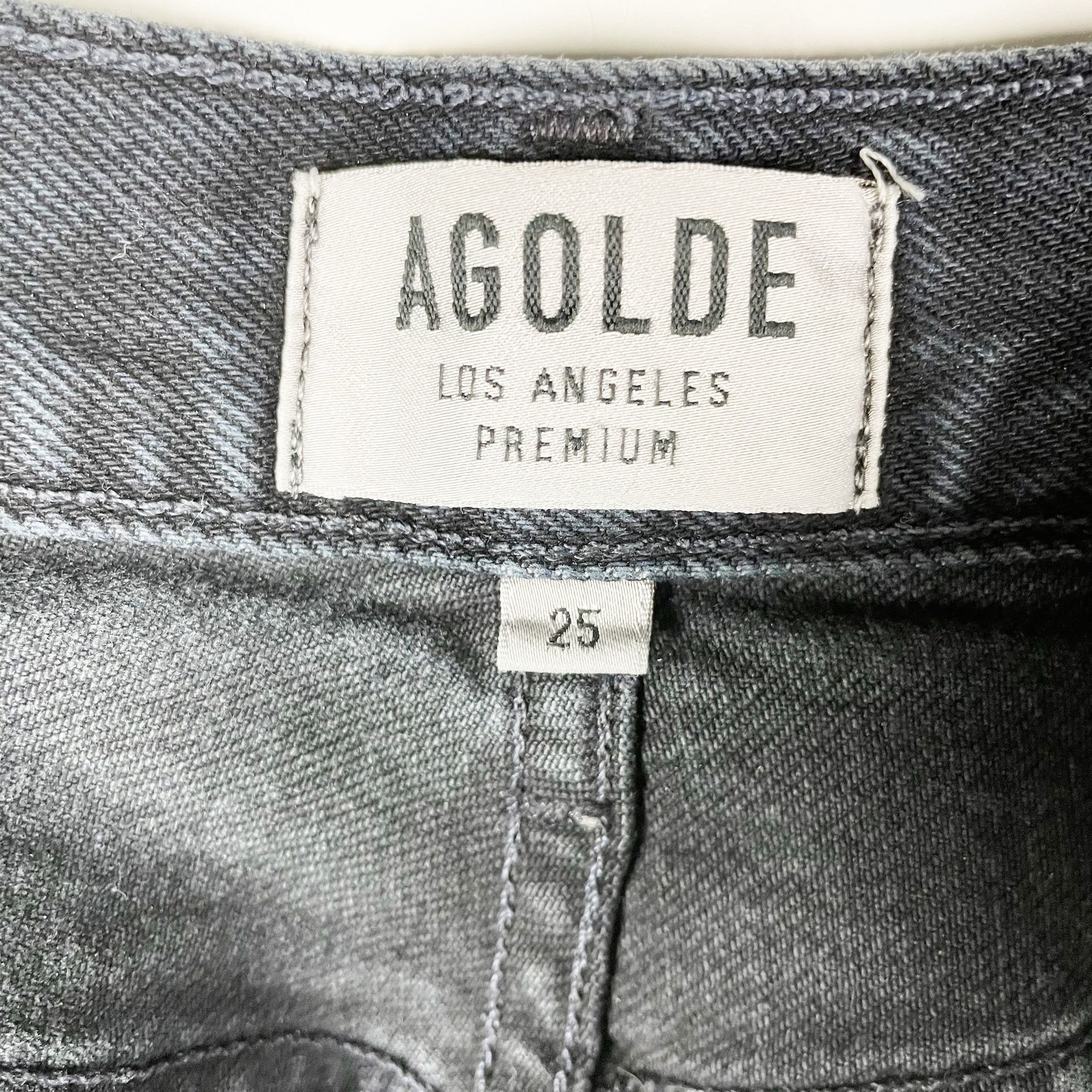 Agolde Agolde Women's Riley High Rise Cotton Straight Size 25" / US 0 / IT 36 - 3 Thumbnail