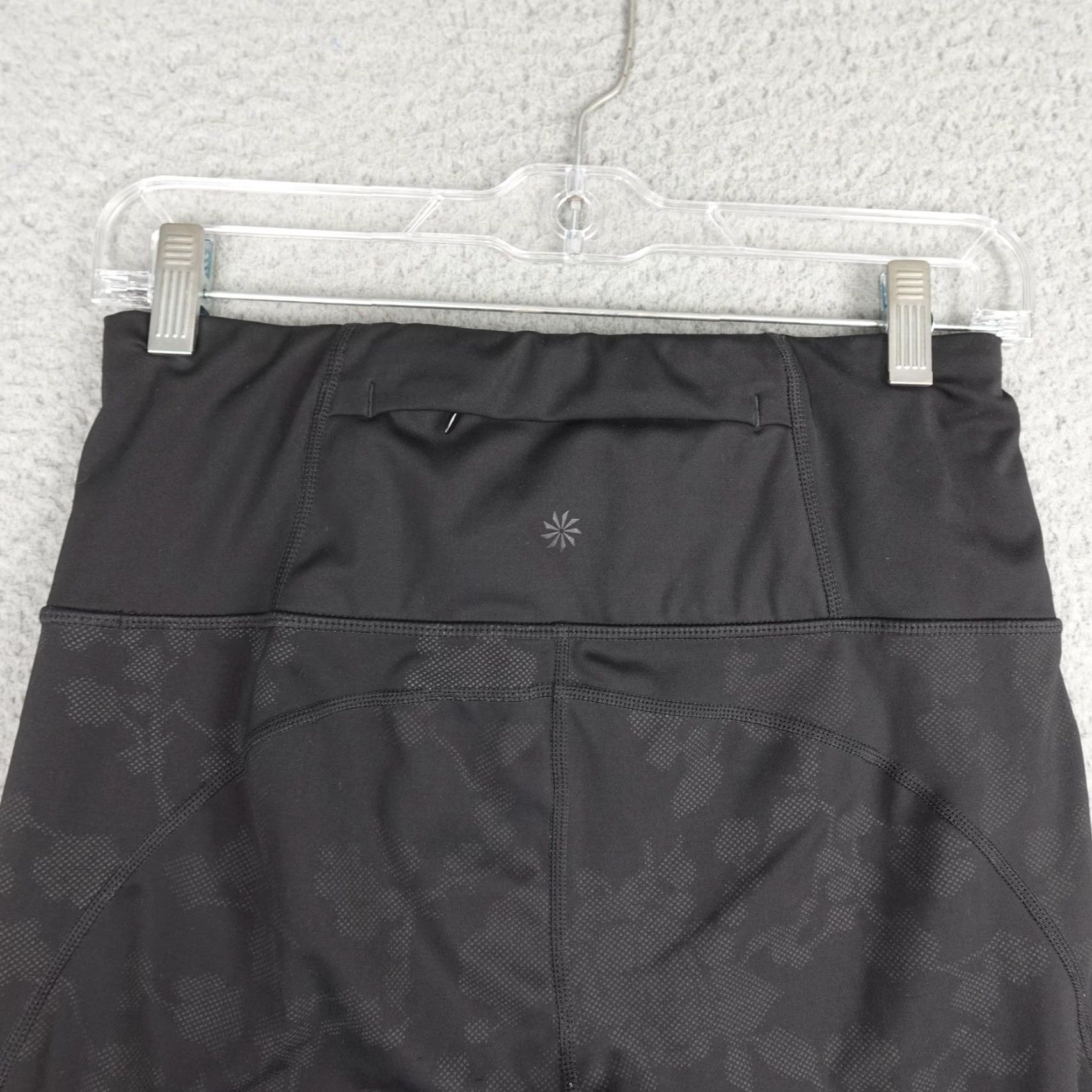 Athleta Athleta Leggings Womens M Black Floral High Rise Pocket Yoga Gym Stretch Size 32" / US 10 / IT 46 - 7 Thumbnail
