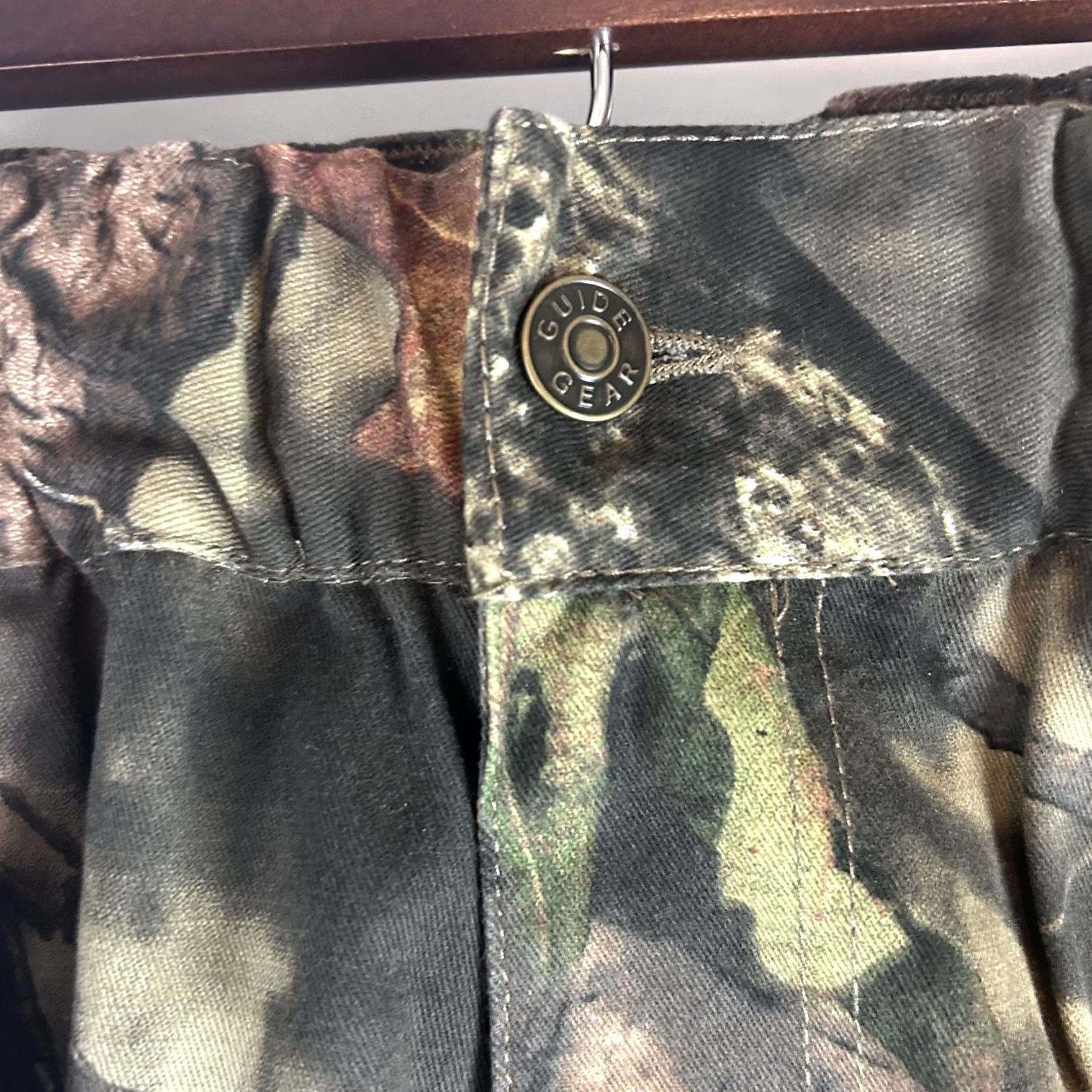 Vintage Guide Gear Pants Mens Large Camouflage Mossy Oak Camo Hunting Outdoor Cargo Shirt? Size US 33 - 4 Thumbnail