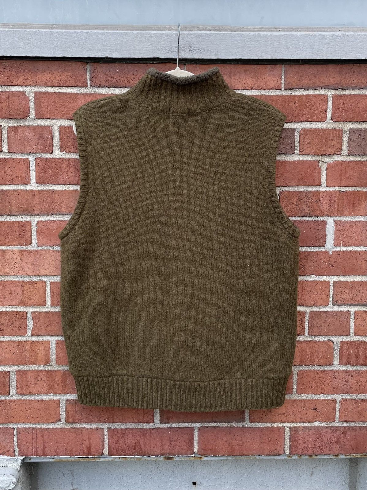 L.L. Bean Bean Mens M Brown Lambswool Knit Fleece Lined Full Zip Size US M / EU 48-50 / 2 - 5 Thumbnail