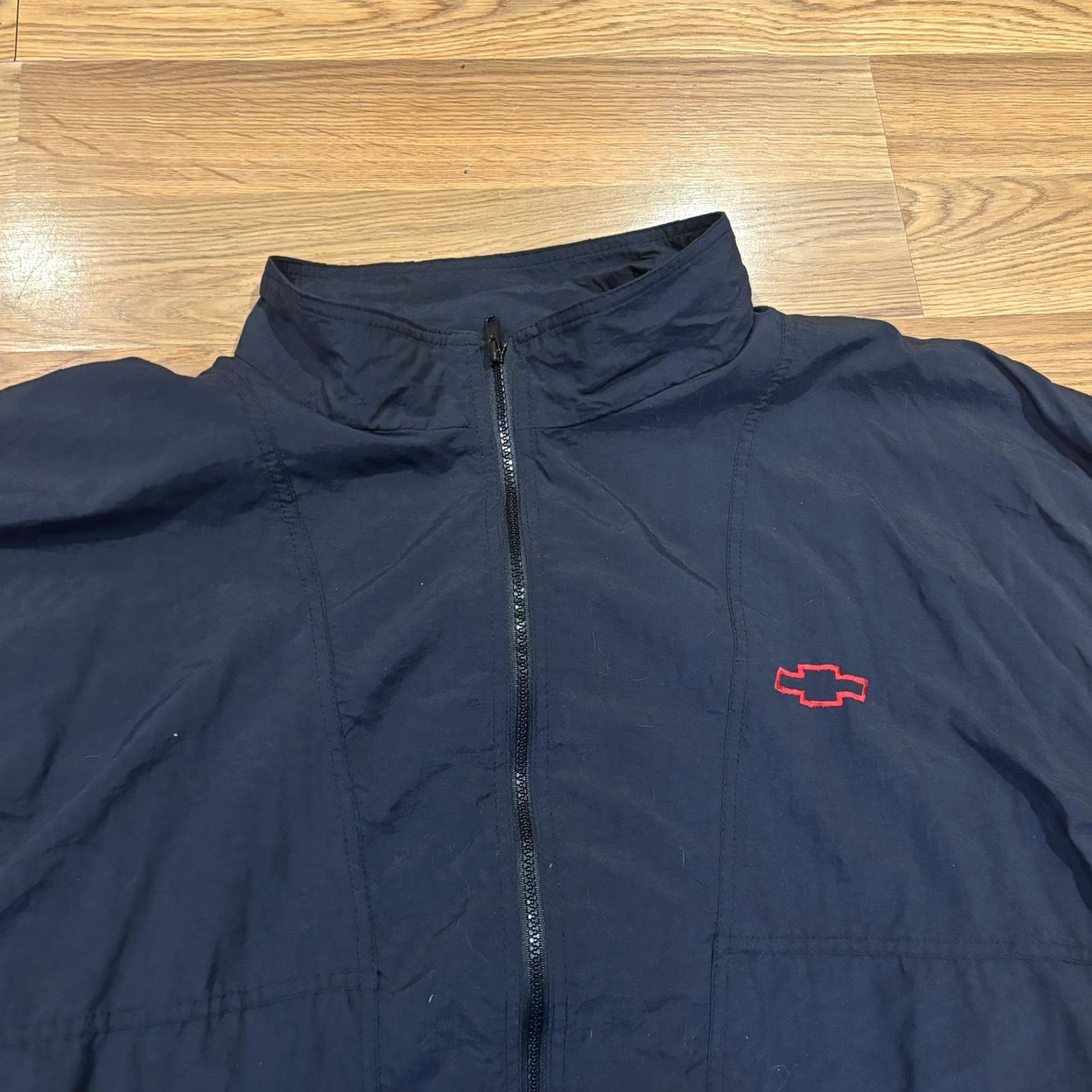 Vintage VTG Chevy Windbreaker Coat Jacket Chevrolet Black Red Made In USA Men’s Size XXL Size US XXL / EU 58 / 5 - 6 Thumbnail