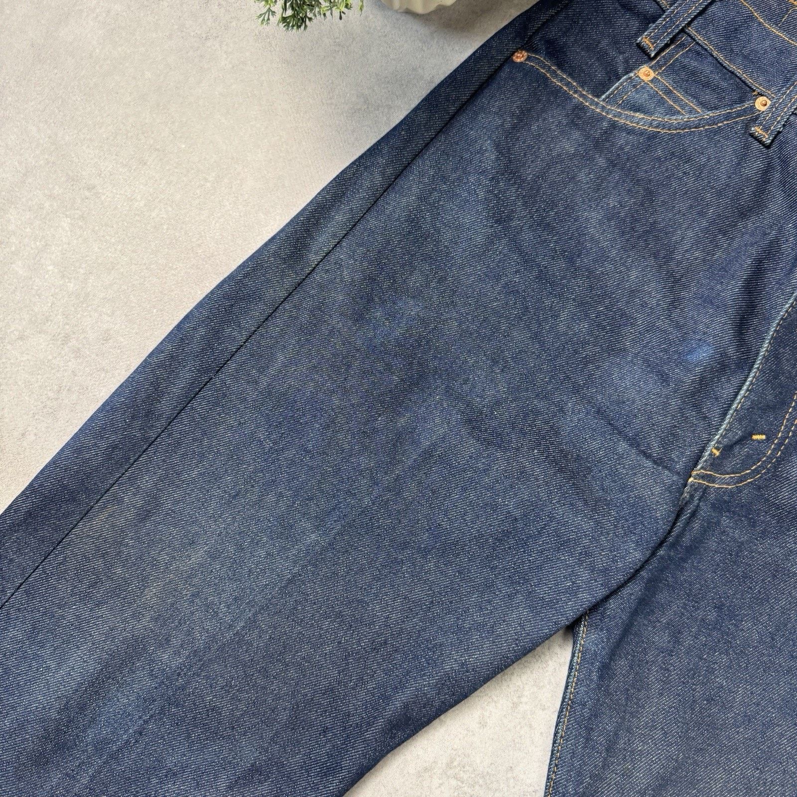 Levi's Vintage 80s Levis 505 Blue Denim Pants Size 34/32 Orange Tag Size US 34 / EU 50 - 4 Thumbnail