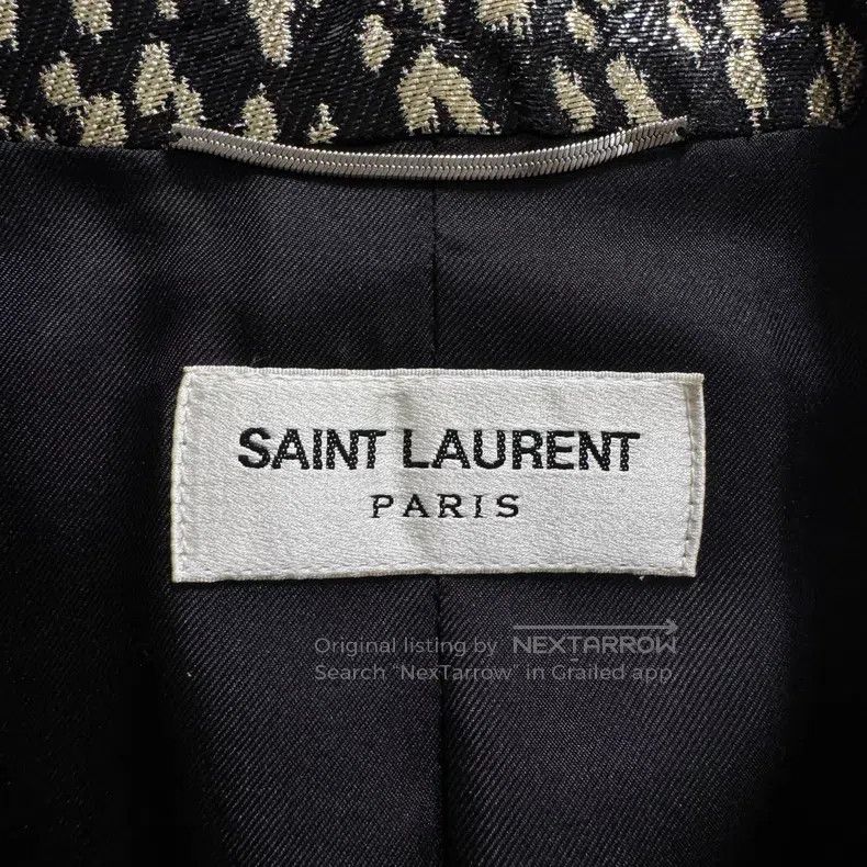 Saint Laurent Paris Saint Laurent Paris Black and Gold Leopard Print Suit Size US S / EU 44-46 / 1 - 3 Thumbnail