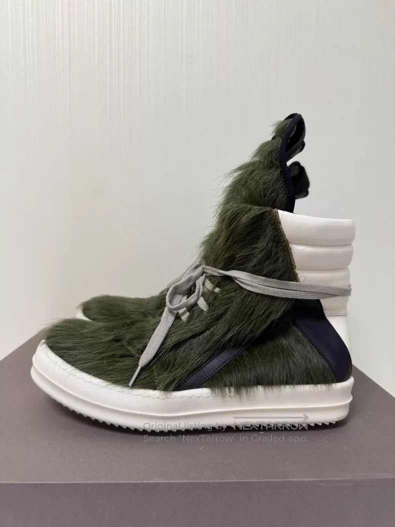 Rick Owens Rick Owens 21 FW Green Hair Inverted Triangle shoes Size US 9 / EU 42 - 2 Thumbnail