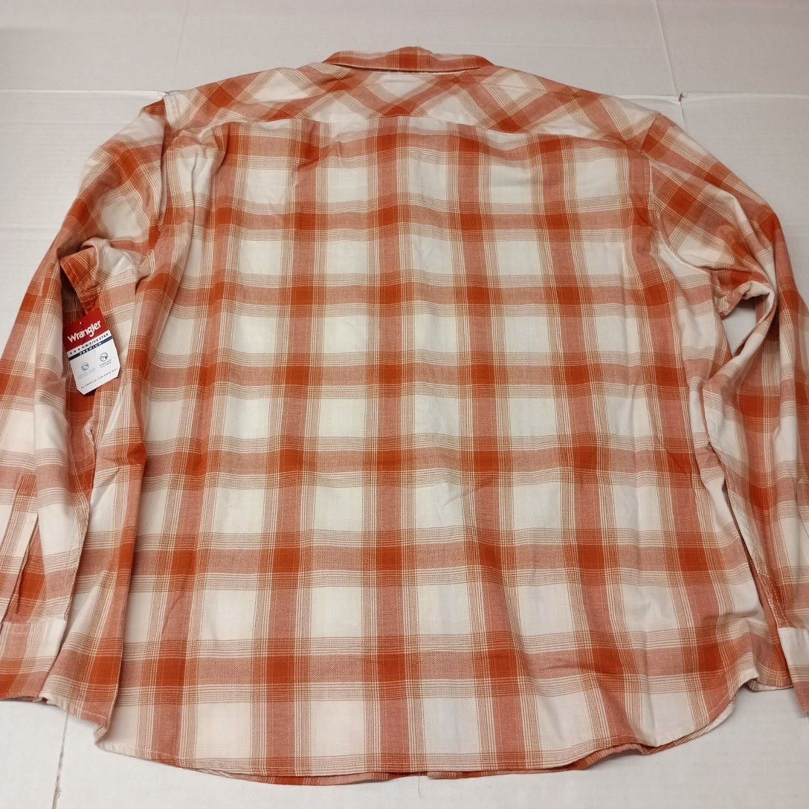 Wrangler Wrangler Cowboy Wash Shirt Men's 3XL Hazel Plaid Twill Woven Size US XXL / EU 58 / 5 - 8 Thumbnail
