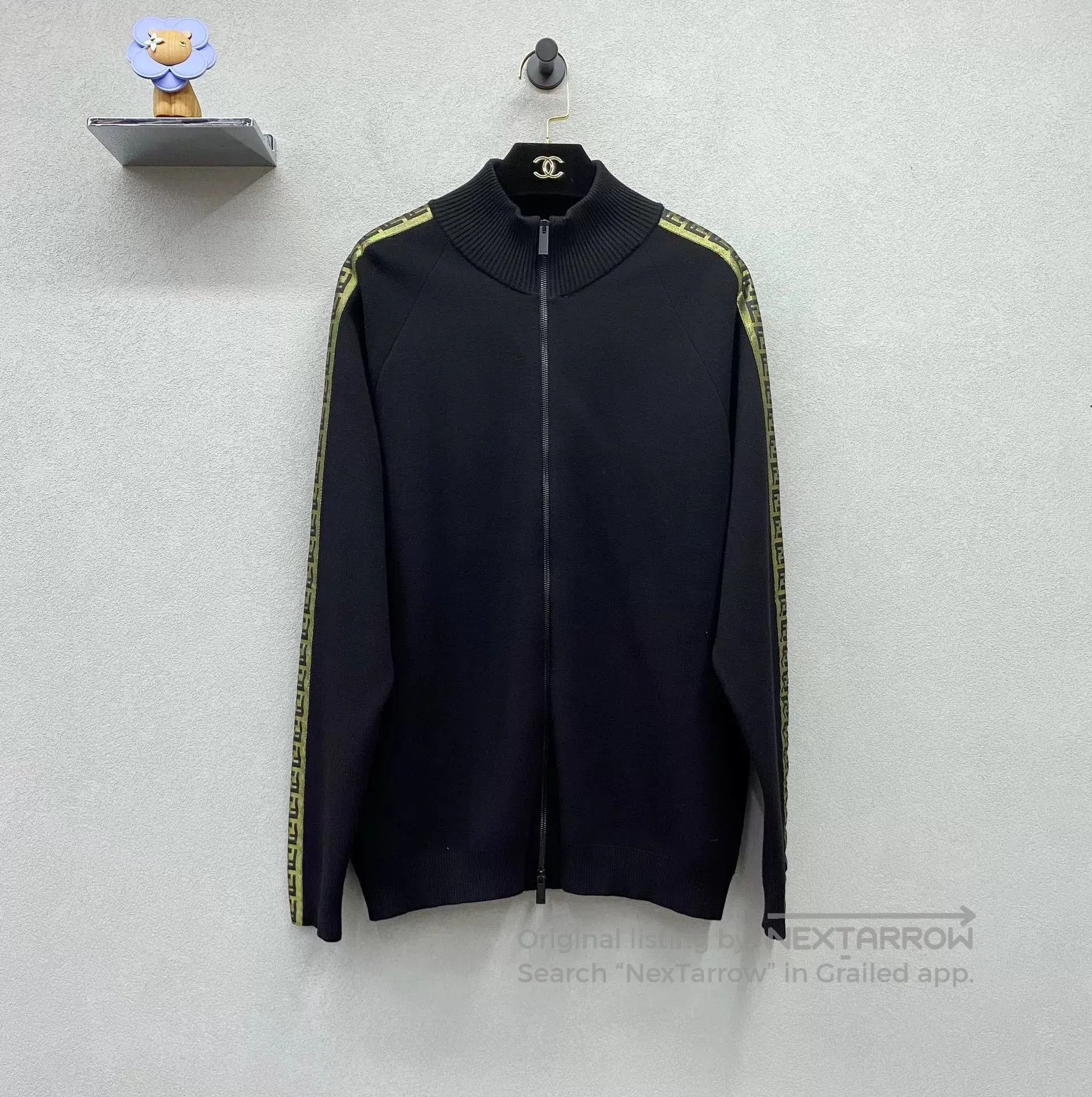 Fendi Wool Knit Zip.
