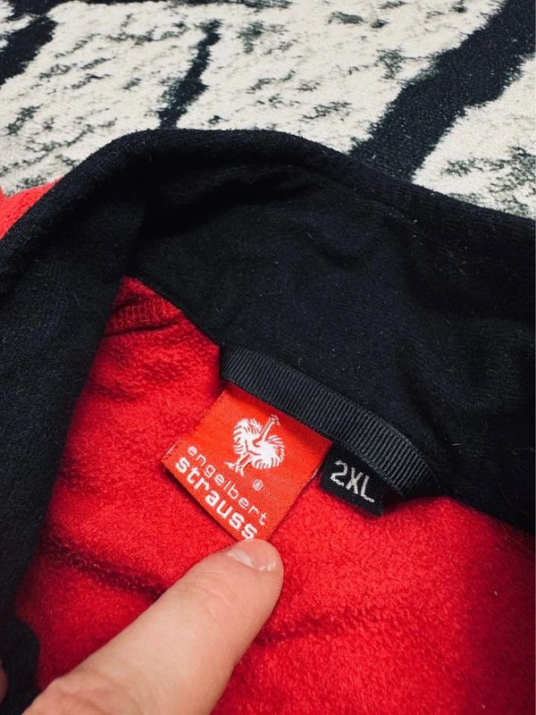 Other Engelbert Strauss halfzip fleece jacket red XXL logo Size US XXL / EU 58 / 5 - 5 Thumbnail