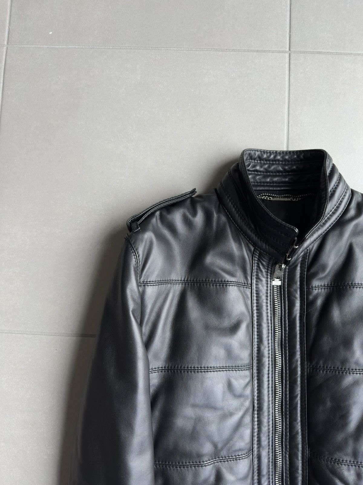 Dior × Hedi Slimane Dior Homme AW04 “VOTC” fur hooded leather jacket Size US M / EU 48-50 / 2 - 13 Thumbnail