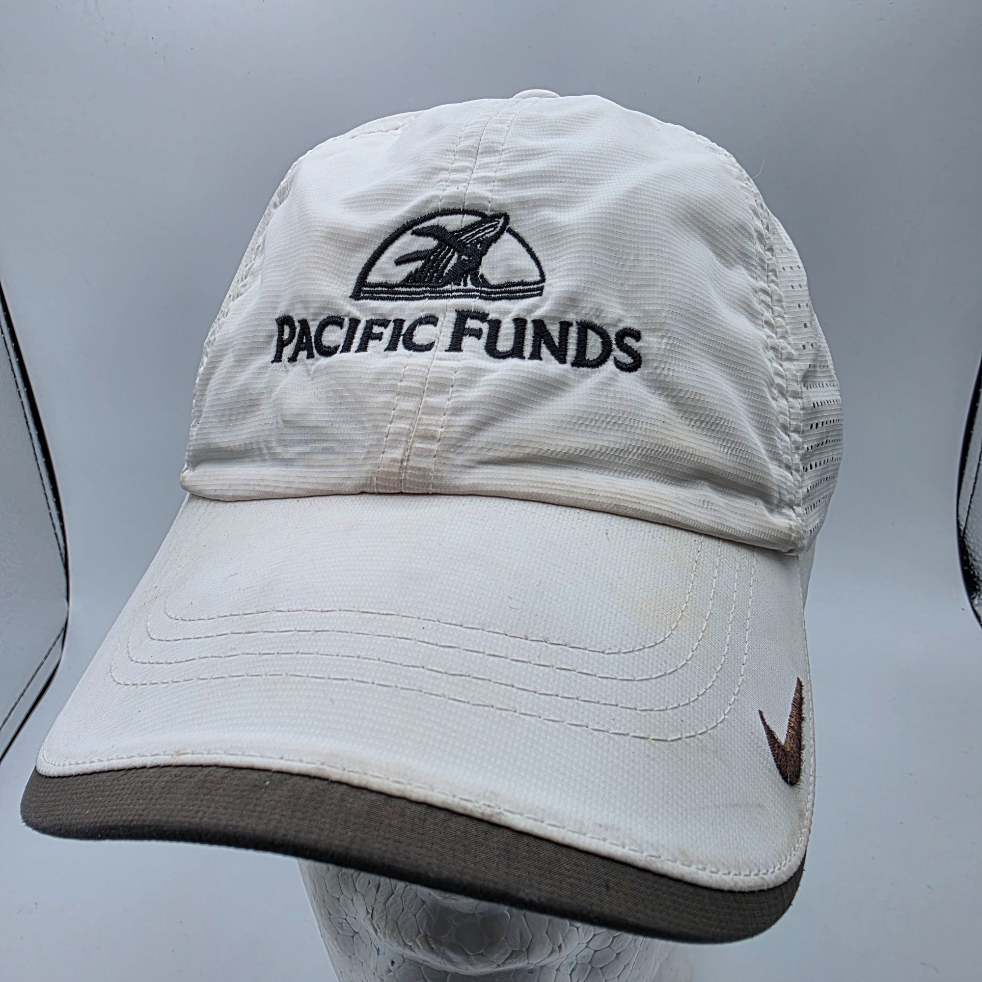 Nike Nike Adjustable White Baseball Cap Pacific Funds Athletic Ou Size ONE SIZE - 1 Thumbnail