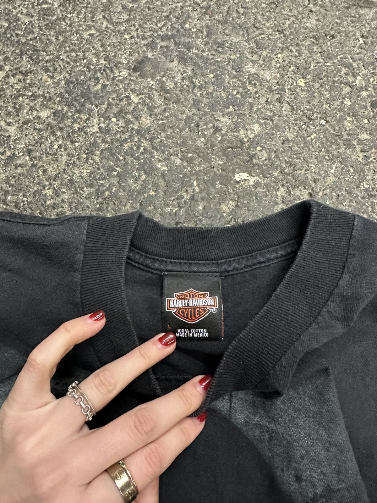 Other Y2K Harley Davidson grunge long sleeve top Size US L / EU 52-54 / 3 - 5 Thumbnail