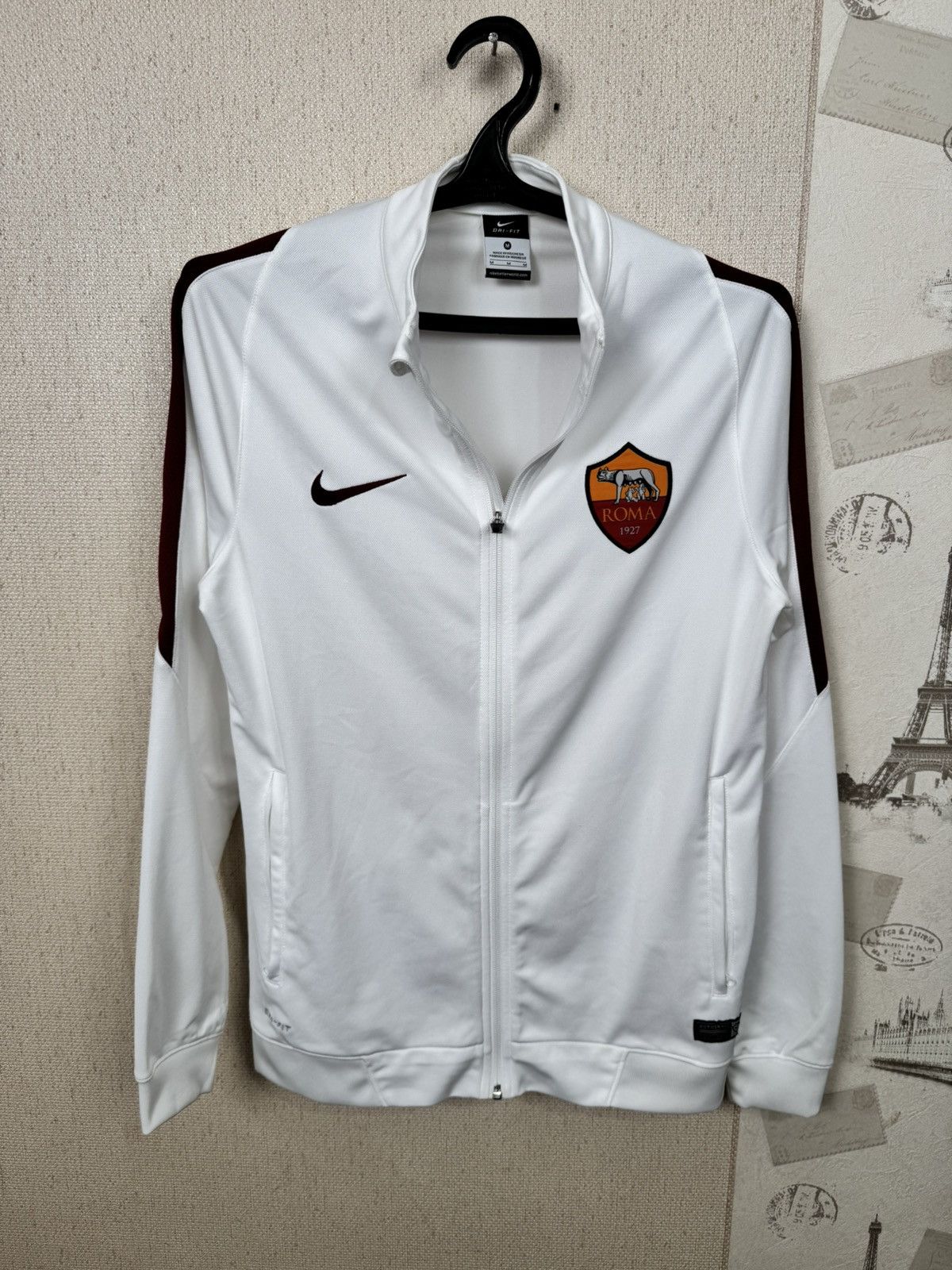 Nike Vintage Nike AS Roma Jacket Socer Full Zip Track M Blokecore Size US M / EU 48-50 / 2 - 12 Thumbnail