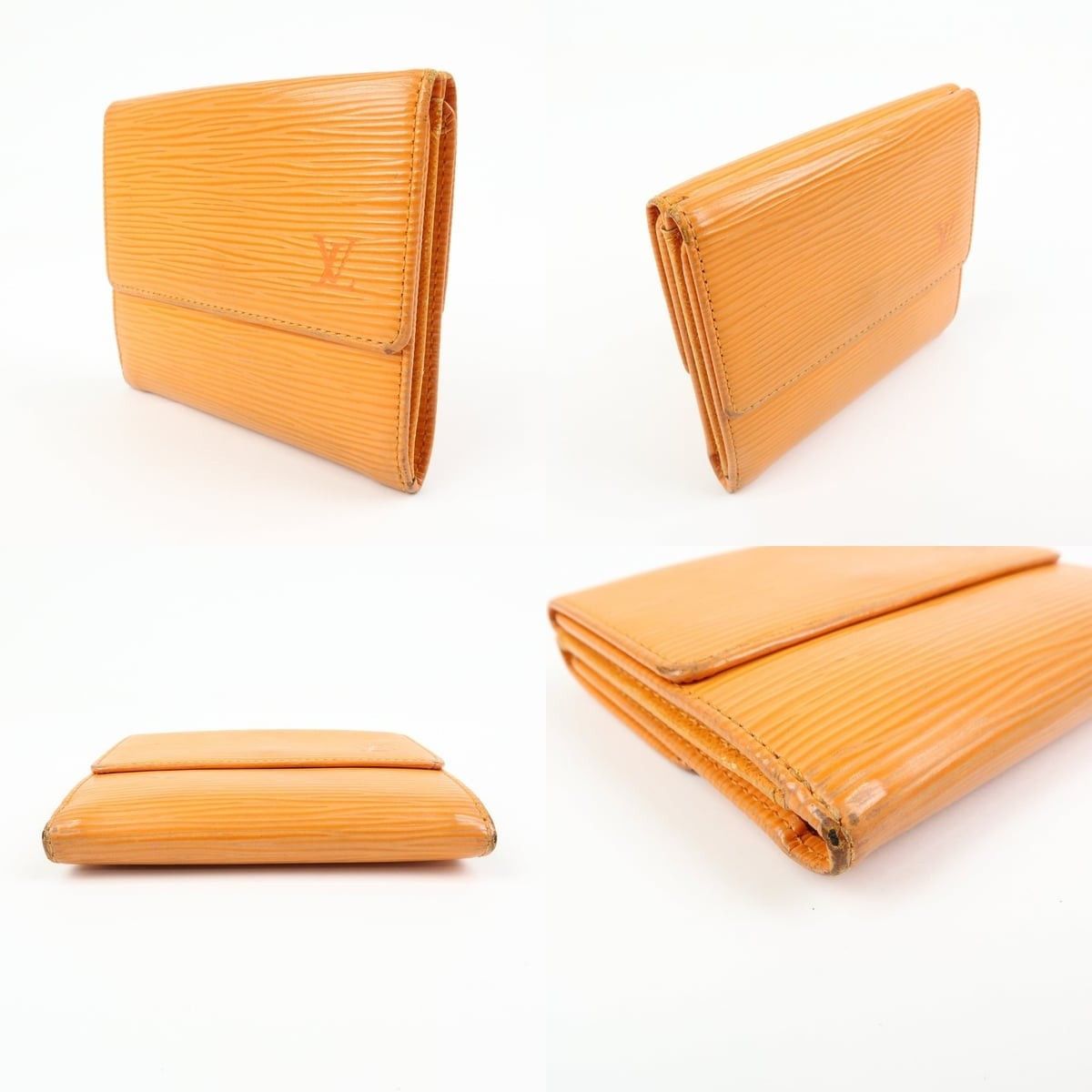 Louis Vuitton Louis Vuitton Epi Porte Monnaie Billets Credit Wallet Orange Size ONE SIZE - 3 Thumbnail
