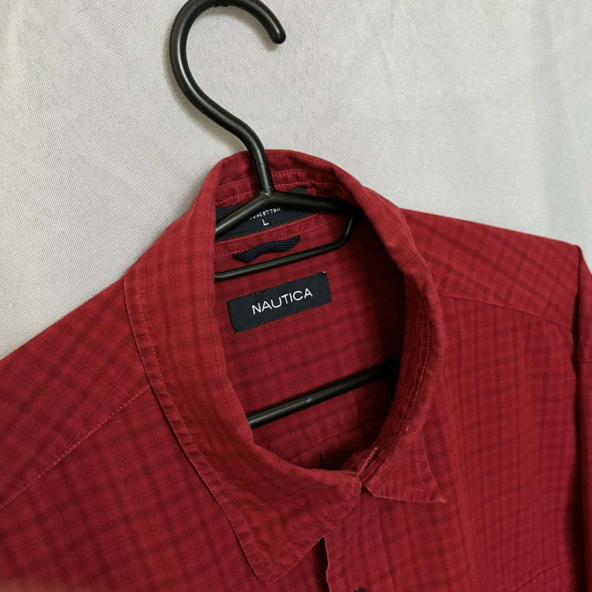 Nautica Nautica shirt button up red large vintage rare Size US L / EU 52-54 / 3 - 3 Thumbnail