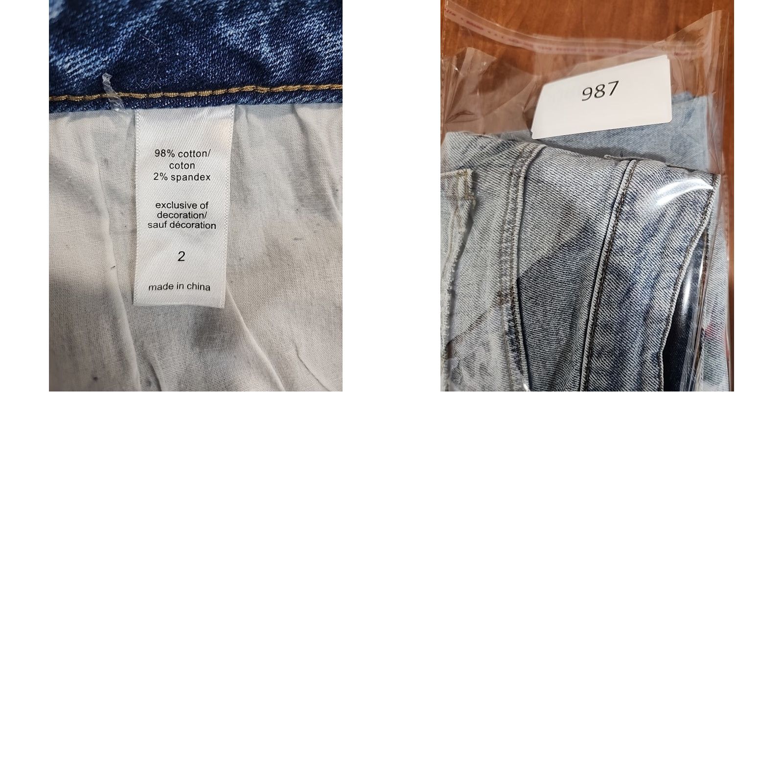 Vintage M Jeans Maurices Women's Jeans High-Rise Patchwork Distressed 5-Pocket Ankle Blue Cotton Blend Medium Wash Size 26" / US 2 / IT 38 - 10 Thumbnail
