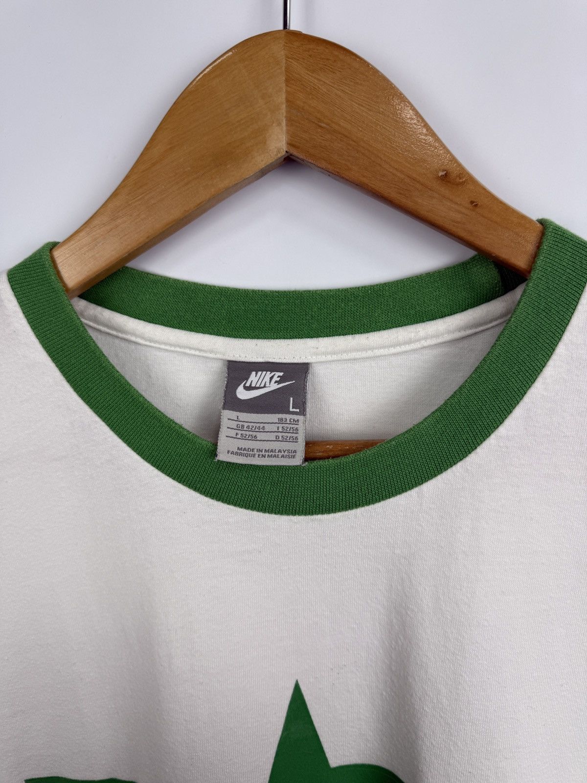 Nike 🏴󠁧󠁢󠁳󠁣󠁴󠁿 Vintage Y2K Nike Celtic 1967 Lisbon Rare T-Shirt Retro Size US L / EU 52-54 / 3 - 5 Thumbnail