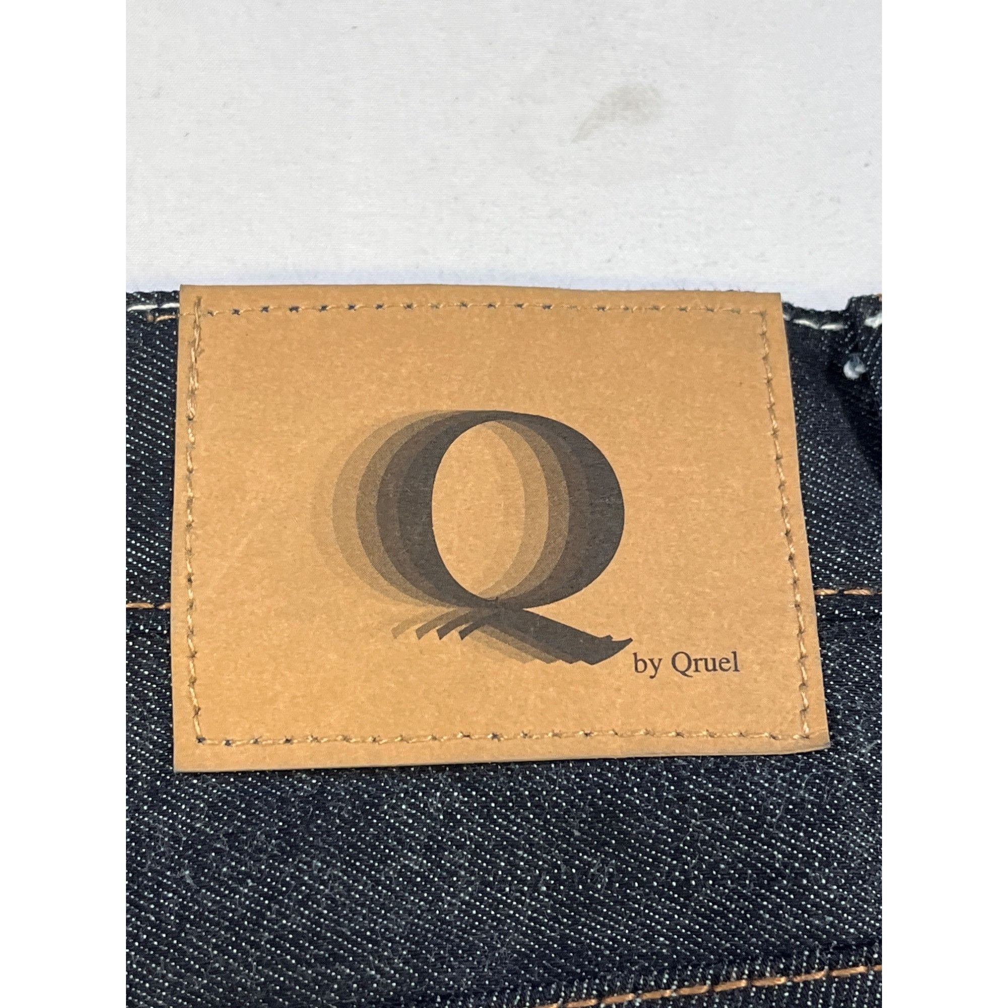 Other Q By Qruel Mens Dark Blue Straight Leg Jeans Size 38 SKU 656 Size US 38 / EU 54 - 3 Thumbnail