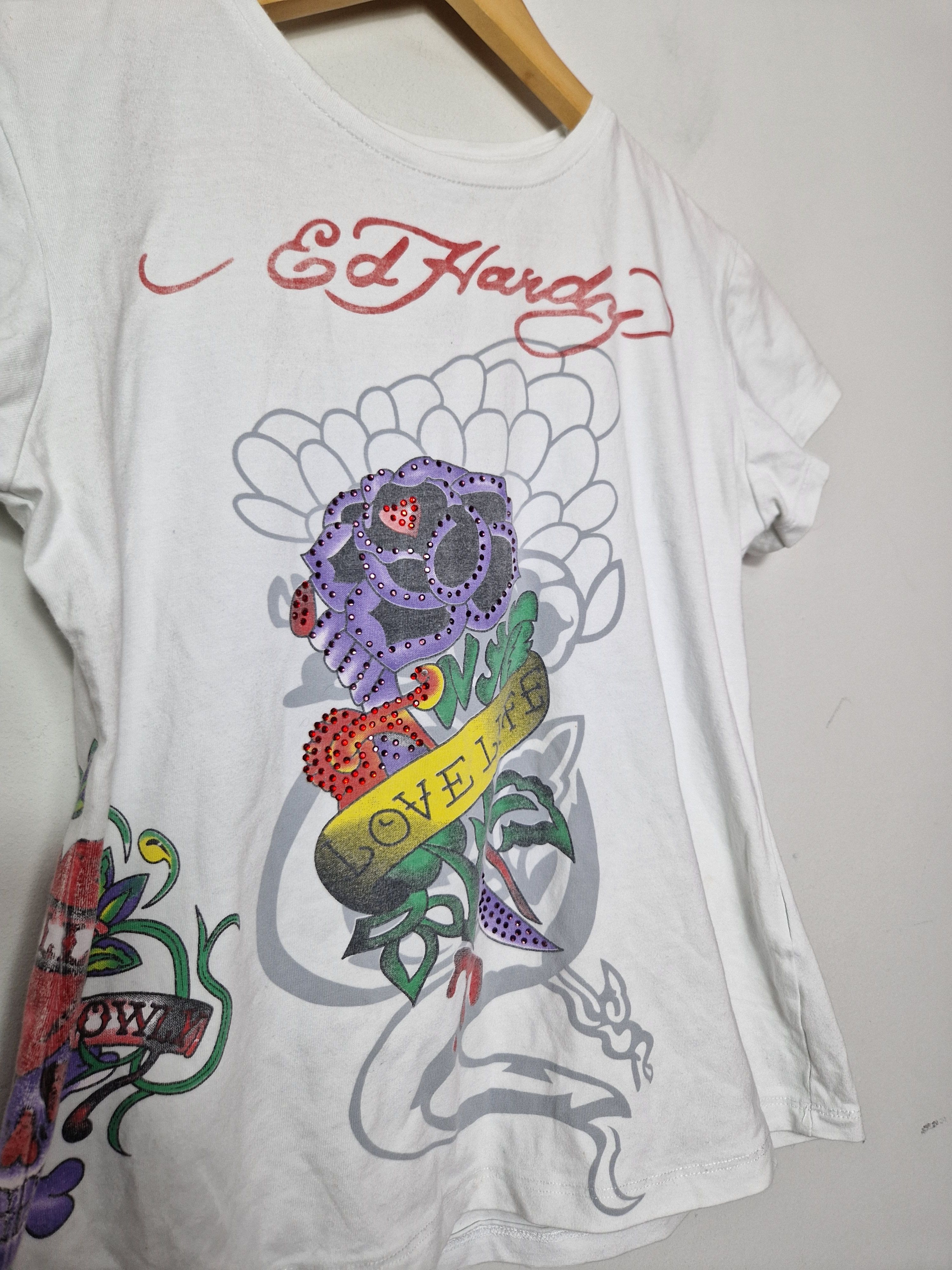 Ed Hardy × Vintage Ed Hardy vintage tee Size S / US 4 / IT 40 - 4 Thumbnail