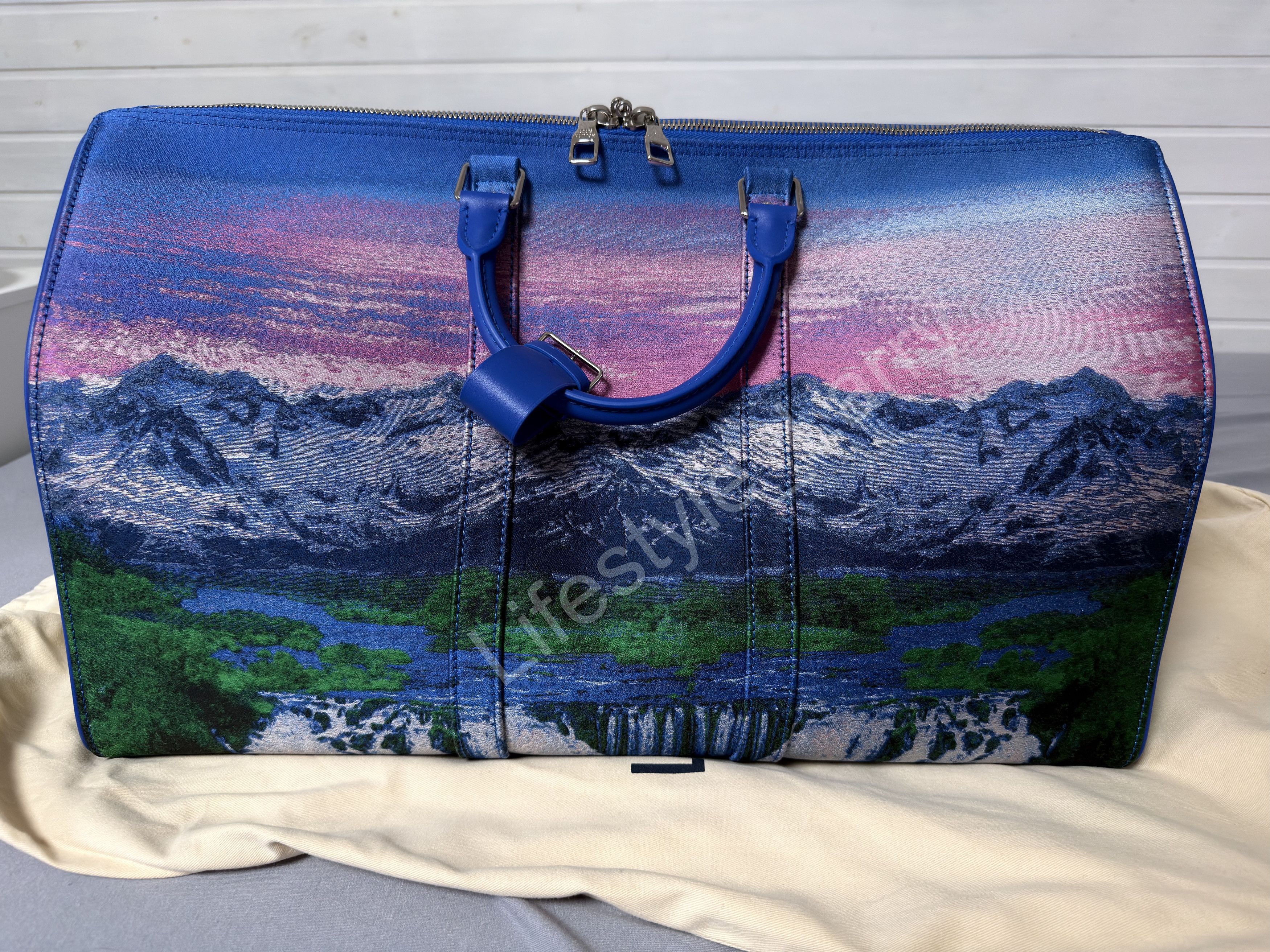Louis Vuitton Louis Vuitton SS22 Landscape Keepall 50B Virgil Abloh M59676 Size ONE SIZE - 6 Thumbnail