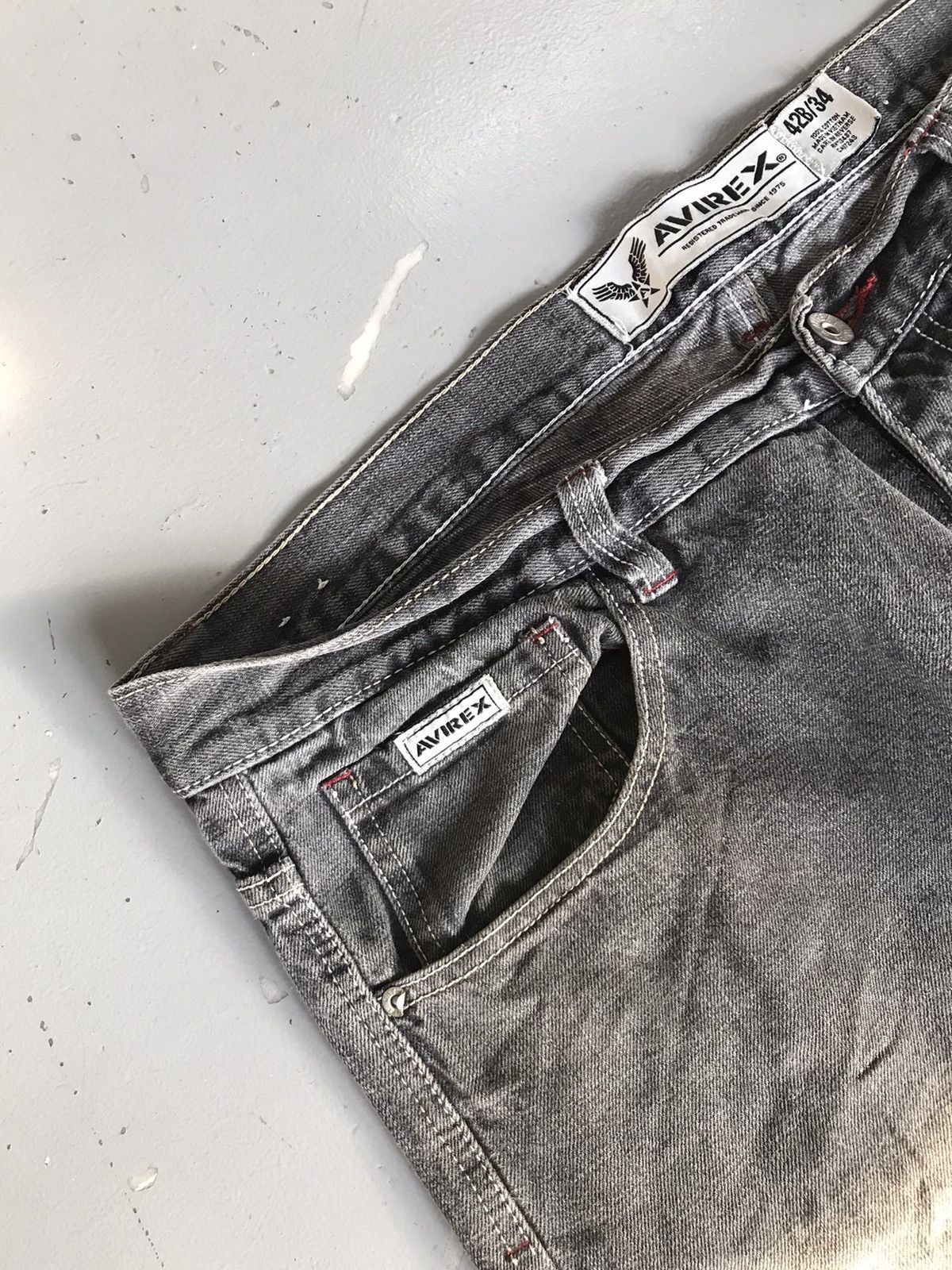 Avirex Vintage Avirex cross embroidered loose fit denim Size US 42 / EU 58 - 5 Thumbnail