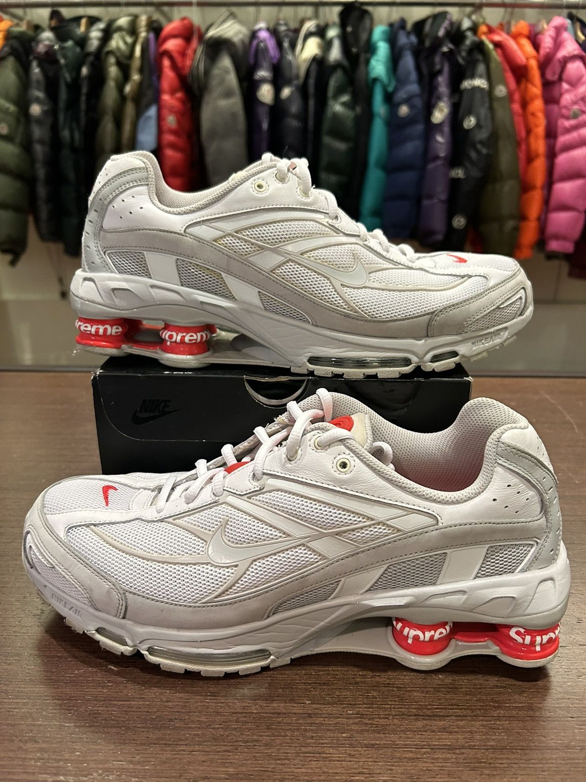 Nike × Supreme Nike Shox Ride 2 SP ‘Supreme White’ Size US 11 / EU 44 - 2 Thumbnail